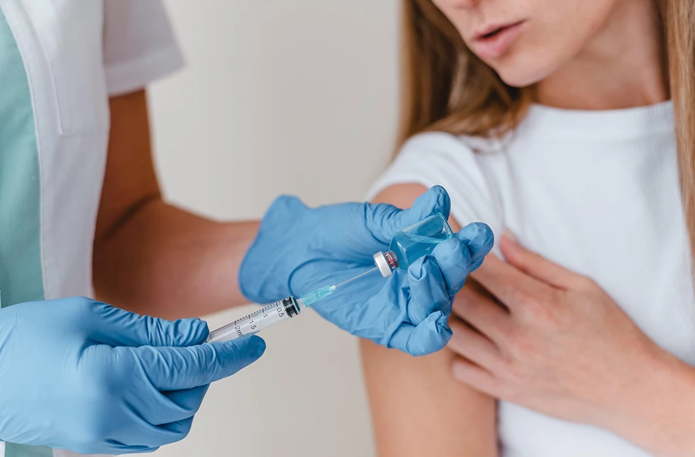 Medizinische Behandlung am Arm